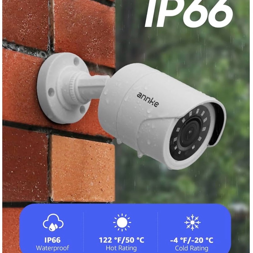 White Weatherproof Security Camera